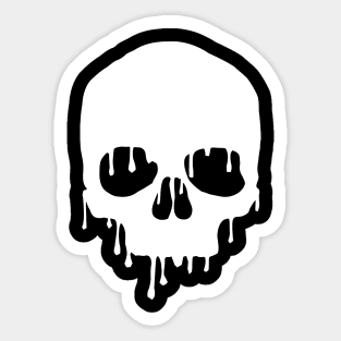 scary halloween skull Sticker